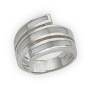 bague ronde nacre naturelle 16 