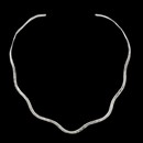collier ondulé martelé