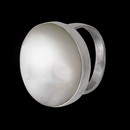 bague argent et nacre blanche 